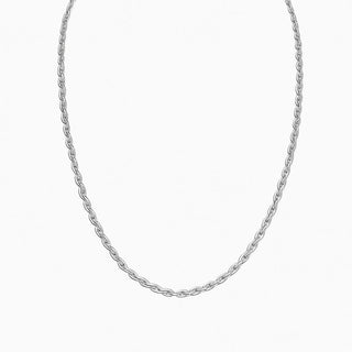 Colar elo baiano em prata 925, acabamento polido e elegante.