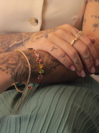 PULSEIRA RIVIERA BAGUETE ZIRCONIAS