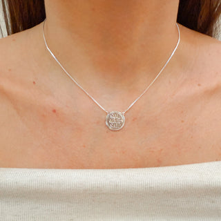 COLAR ONDAS DO MAR BANHADO A PRATA 925