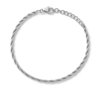 Pulseira corrente baiana em prata 925.