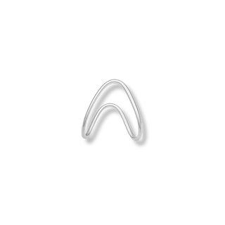 Anel Faty, design contemporâneo e acabamento sofisticado Una Semijoias e Aço.