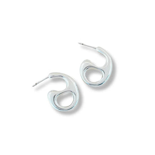 brinco lacre banhado a ródio